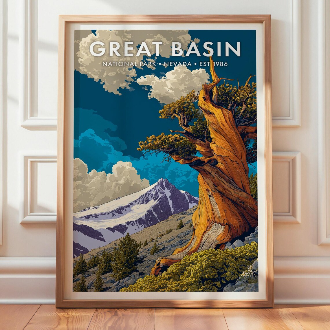 Great Basin National Park Retro Travel Poster