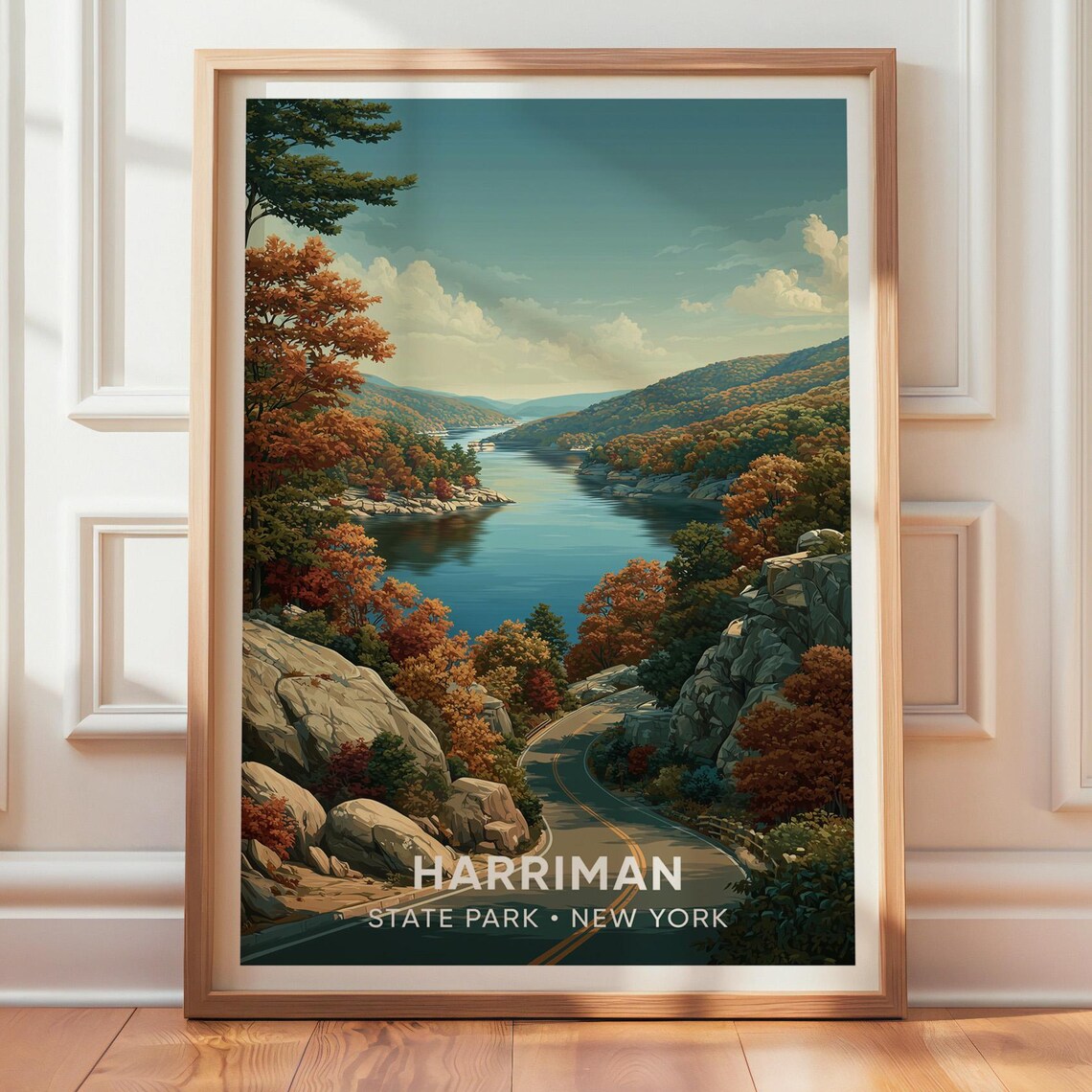 Harriman State Park Vintage Travel Poster, New York