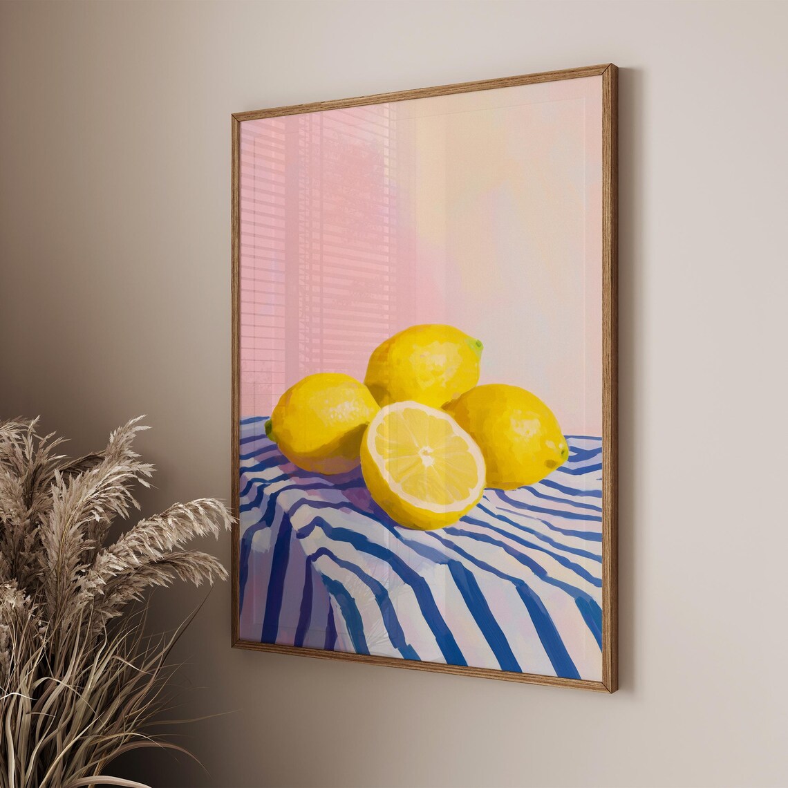 Lemon Painting Art Print, Fruit Kitchen Decor - Image 3