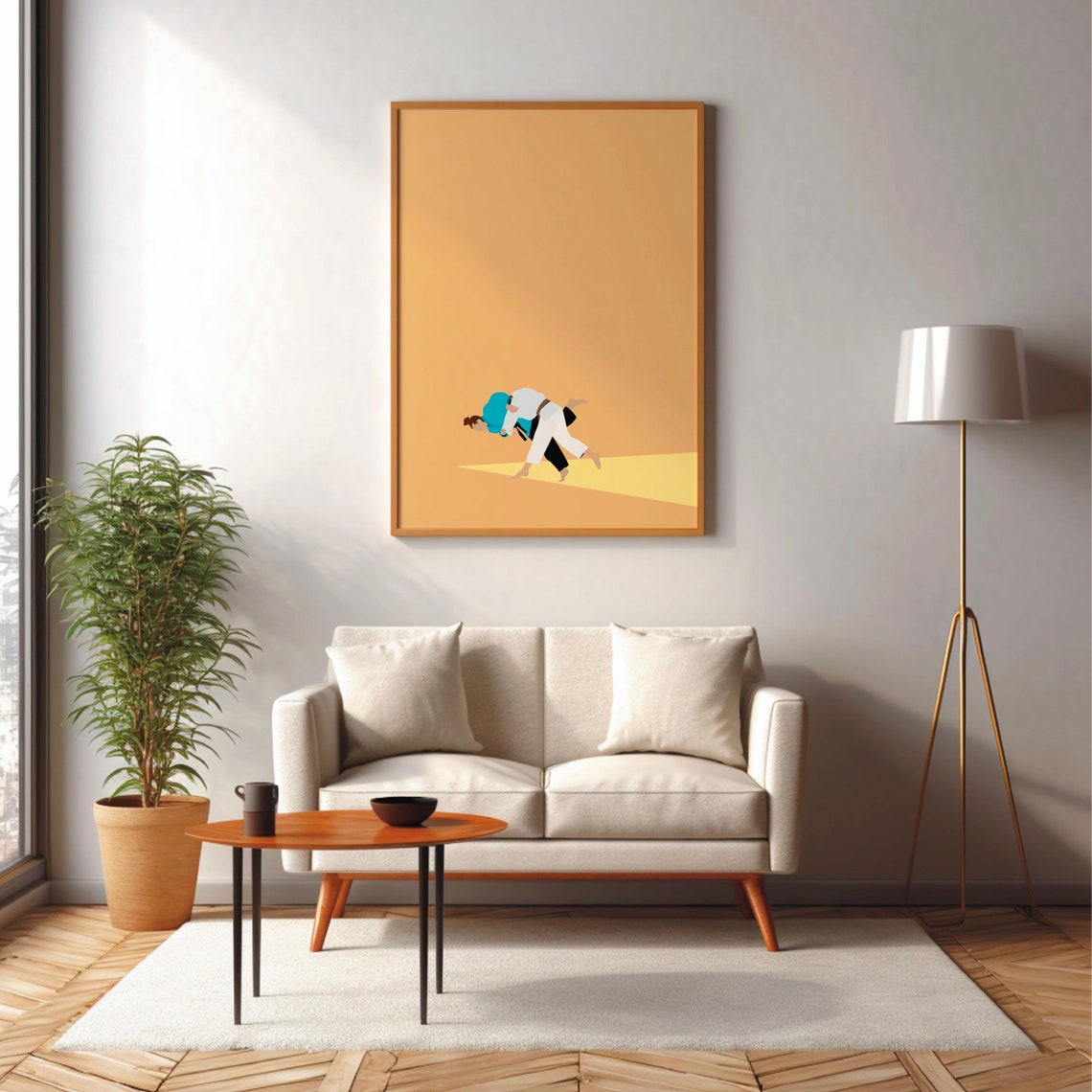 Judo Women Poster Sports Friends Sport Poster Art Print Minimal Modern Wall Art Sport Athlete Decoration Din A4 A3 A2 Picture - Image 2