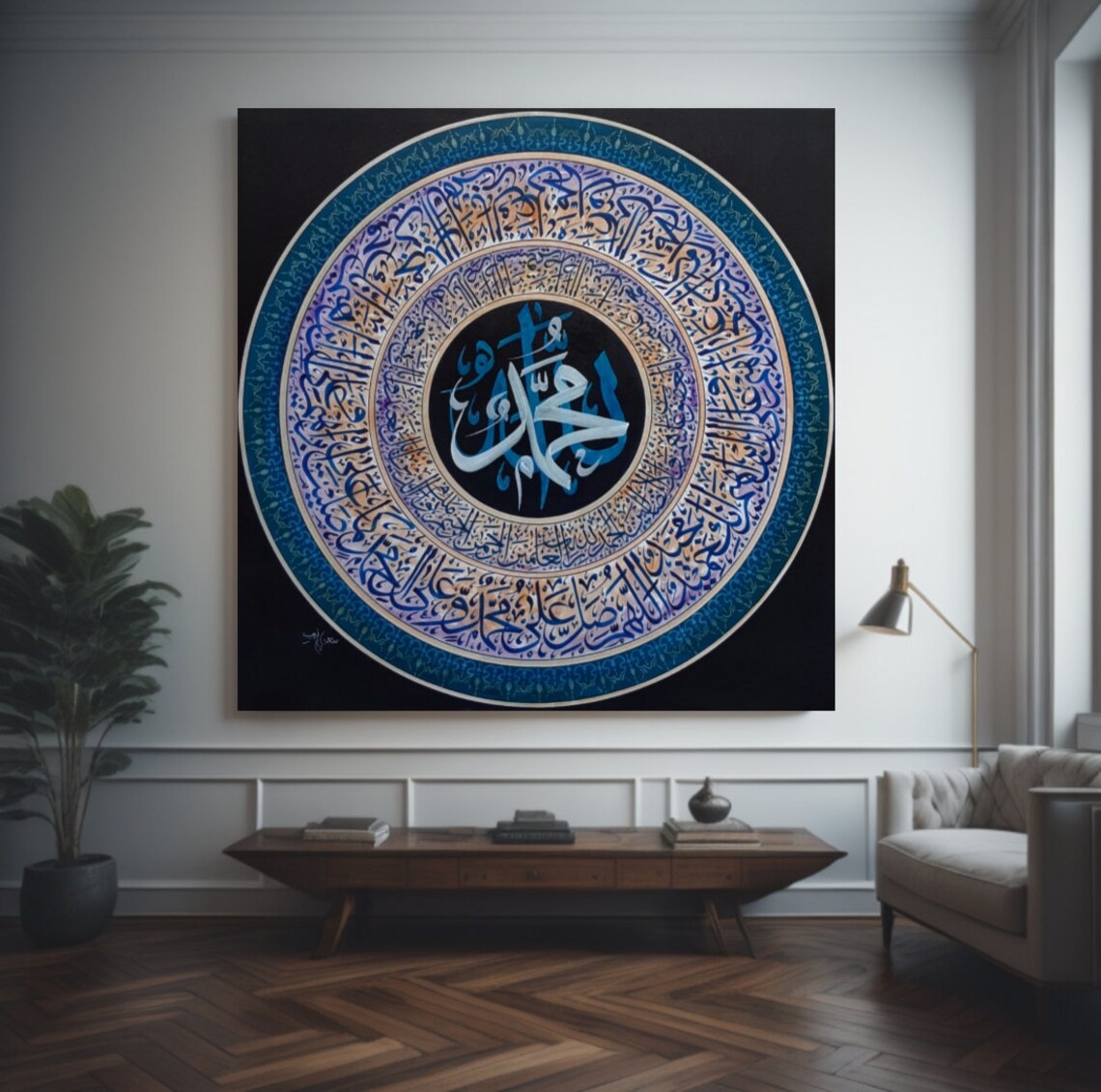 Islamic Wall Art Islamic Painting Calligraphy Art Original Painting Oil Painting Islamic Wall Decor Painting Islamic Gifts