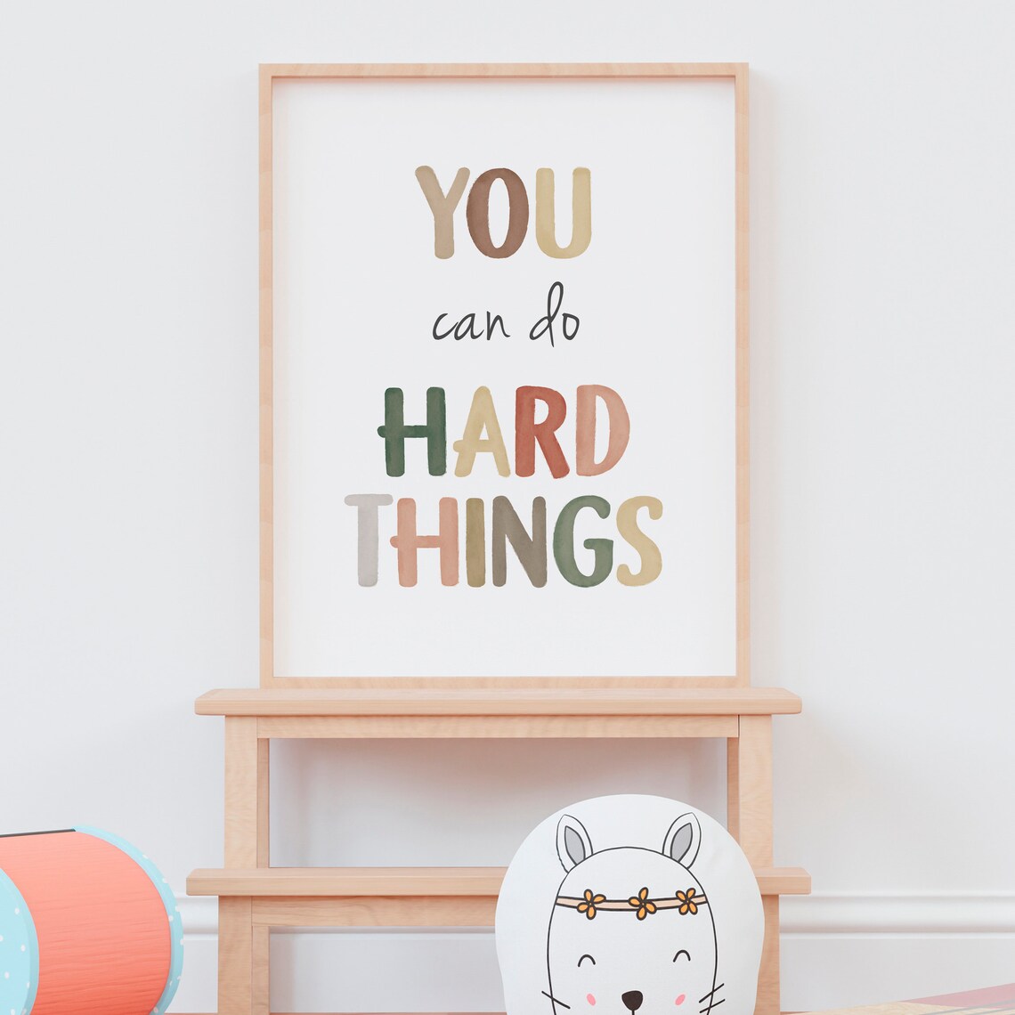 You Can Do Hard Things Affirmation Classroom Decor Art Print - Image 6