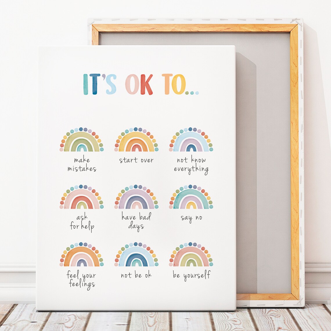 It's Okay To Not Be Okay Mental Health Art Print - Image 7