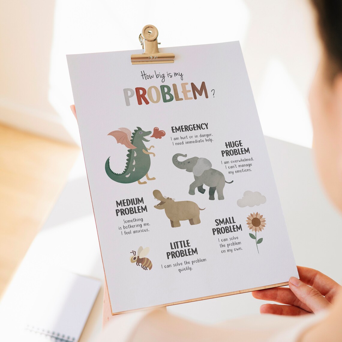 How Big Is My Problem Poster, Feelings Chart - Image 5