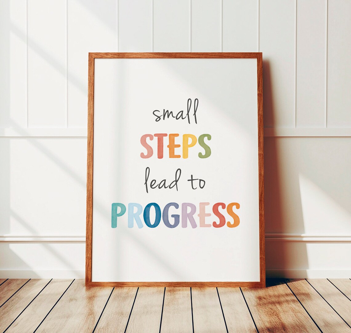 Mental Health Positive Affirmation Growth Mindset Art Print - Image 2