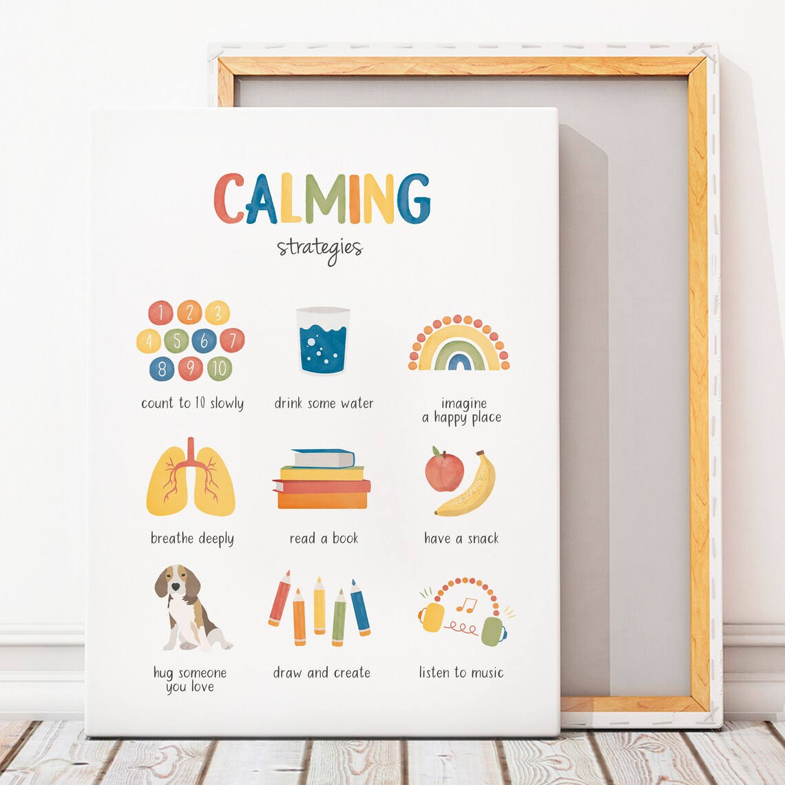 Calming Strategies Therapy Office Art Print - Image 6
