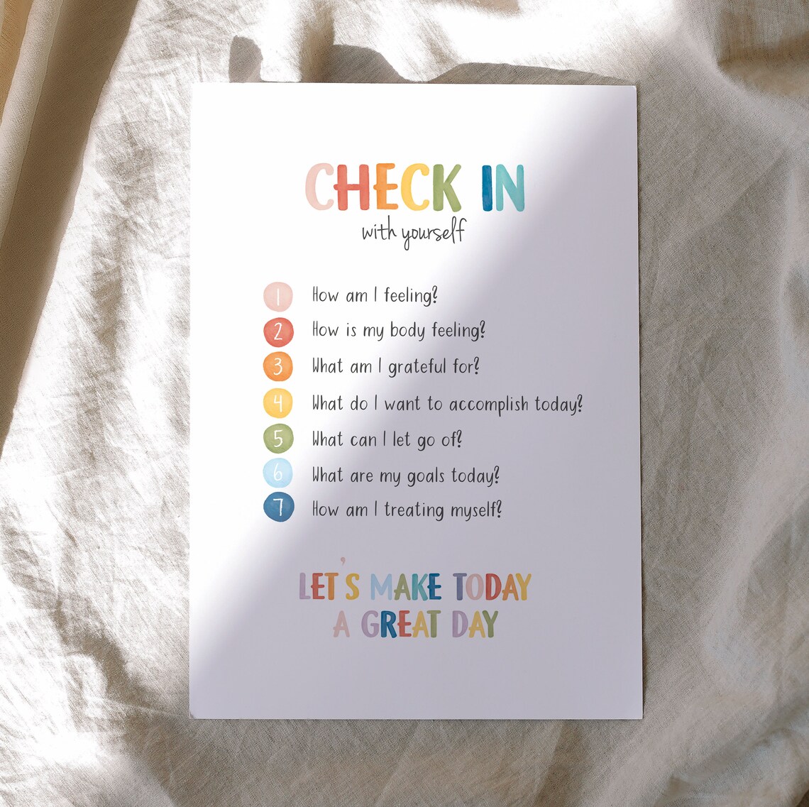 Daily Check In Poster, School Counselor Decor - Image 5