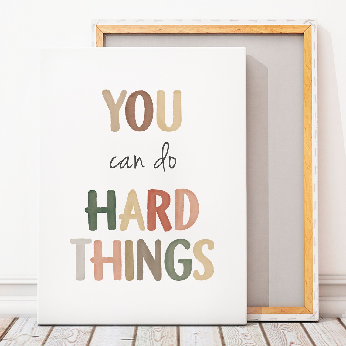 You Can Do Hard Things Affirmation Classroom Decor Art Print