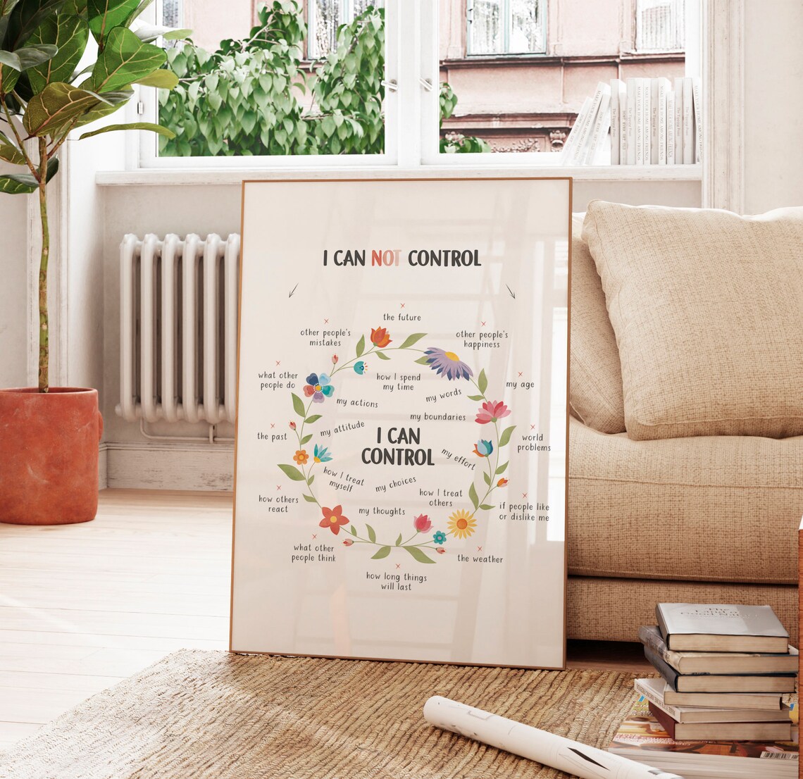 Things I Can Control Growth Mindset Art Print - Image 5
