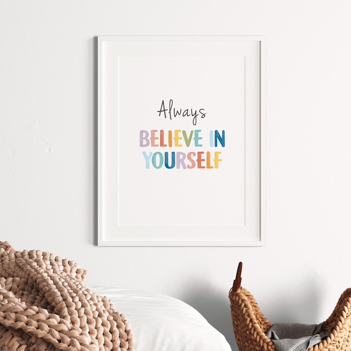 Always Believe In Yourself Positive Affirmation Art Print - Image 6