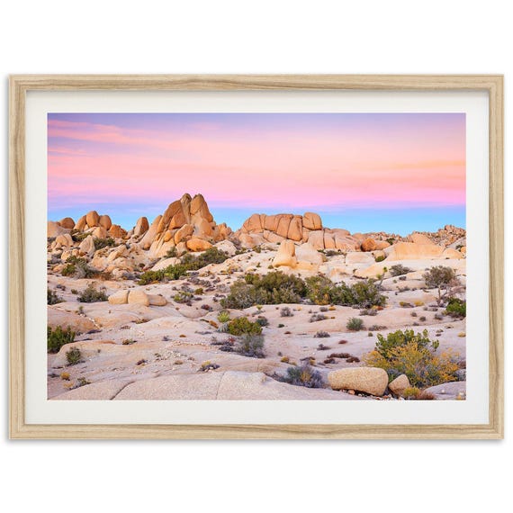 Joshua Tree Desert Landscape Art Print, Southwest