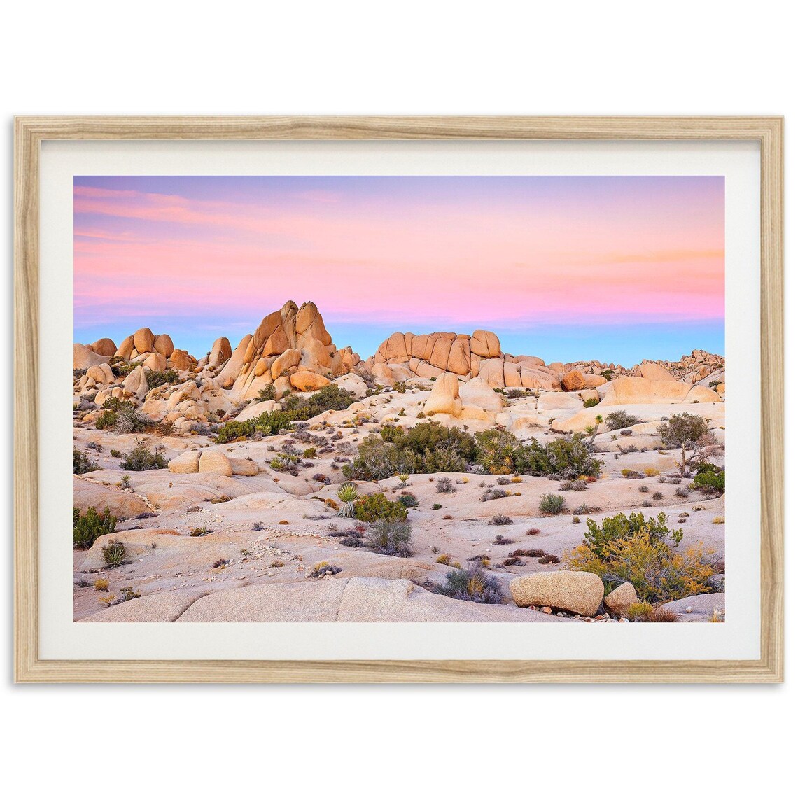 Joshua Tree Desert Landscape Art Print, Southwest
