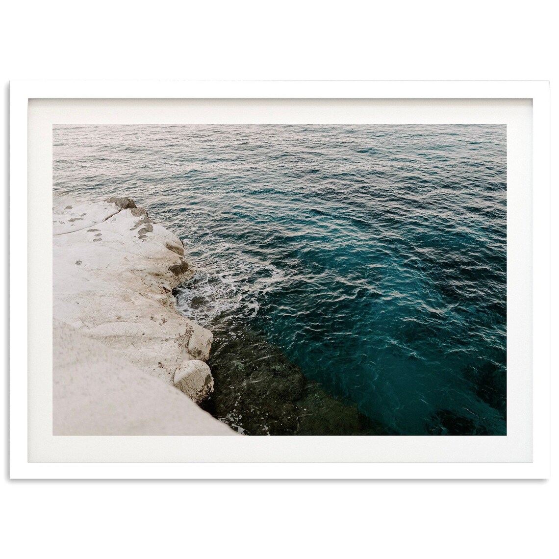 Minimalist Greek Sea Travel Poster, Fine Art Print