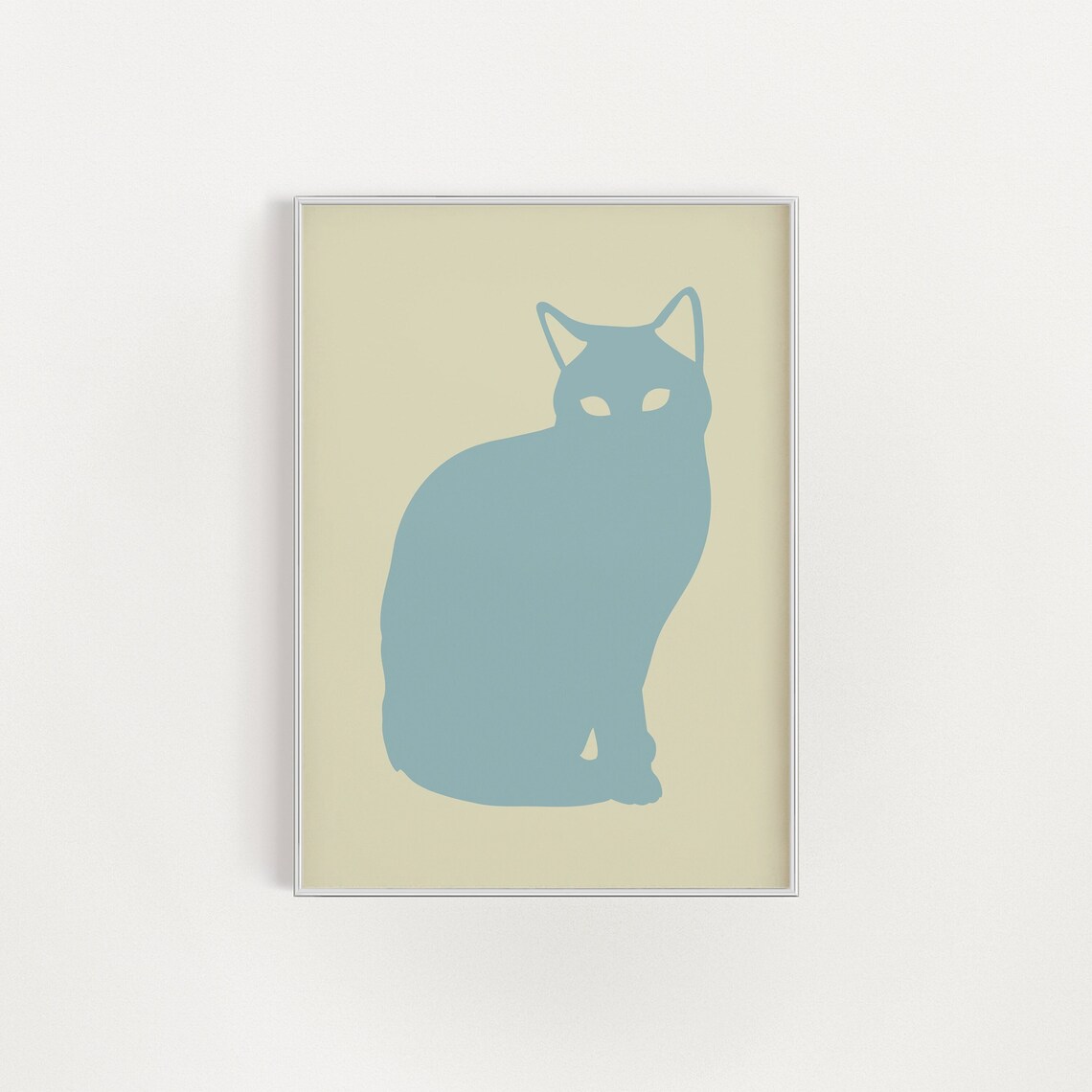 Cat Cat Print Cat Lover Art Minimal Cat Lover Gift Cat Poster Cute Cat Print Abstract Art Print
