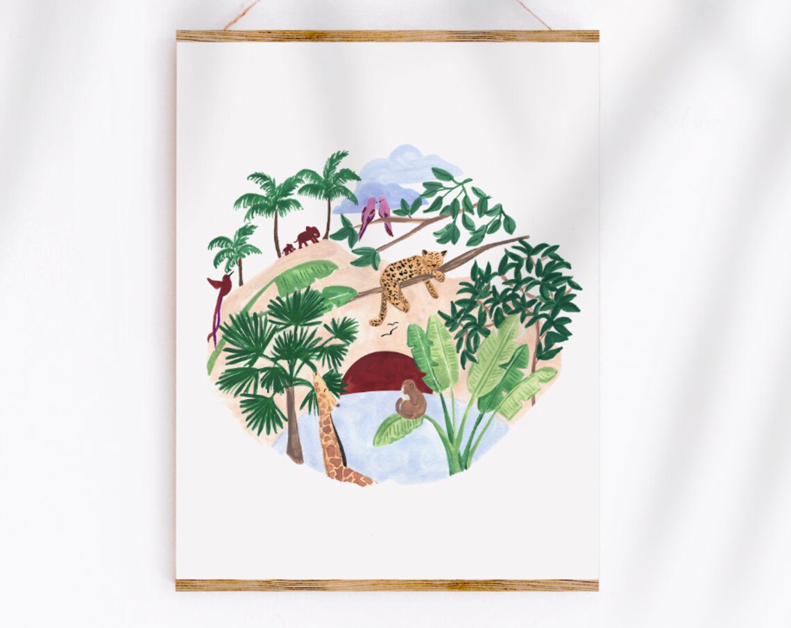 Flora Fauna Art Print, Sabina Fenn Tropical Earth