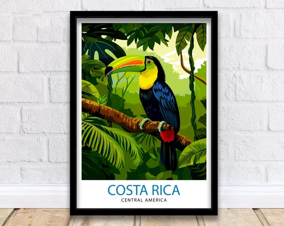 Costa Rica Travel Print Wall Decor Wall Art Costa Rica Wall Hanging Home Dcor Costa Rica Gift Art Lovers Central America Art Lover Gift