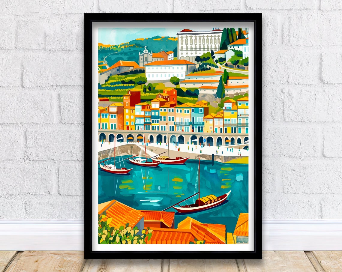 Porto Portugal Travel Print Wall Decor Wall Art Porto Wall Hanging Home Dcor Porto Gift Art Lovers Portugal Art Lover Gift Print Art
