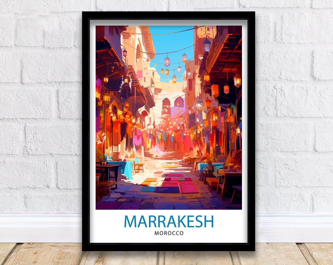 Marrakesh Morocco Travel Print Travel Poster