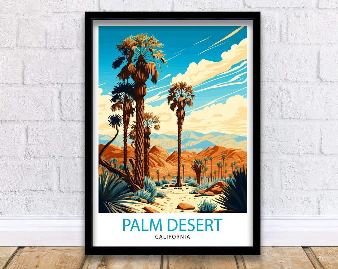 Palm Desert California Travel Poster, Wall Art