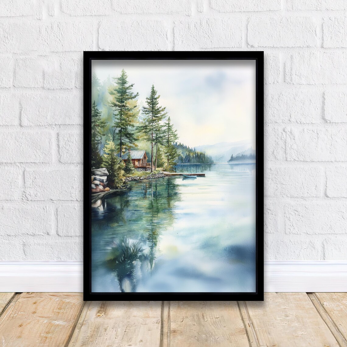 Muskoka Watercolor Painting Ontario Canada Art Print