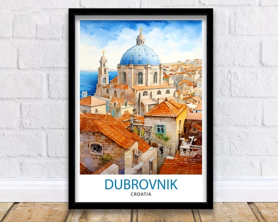 Dubrovnik Croatia Print Dubrovnik Decor Dubrovnik Poster Dubrovnik Art Dubrovnik Wall Art Gift For Wanderlust Souls Dubrovnik Home Decor