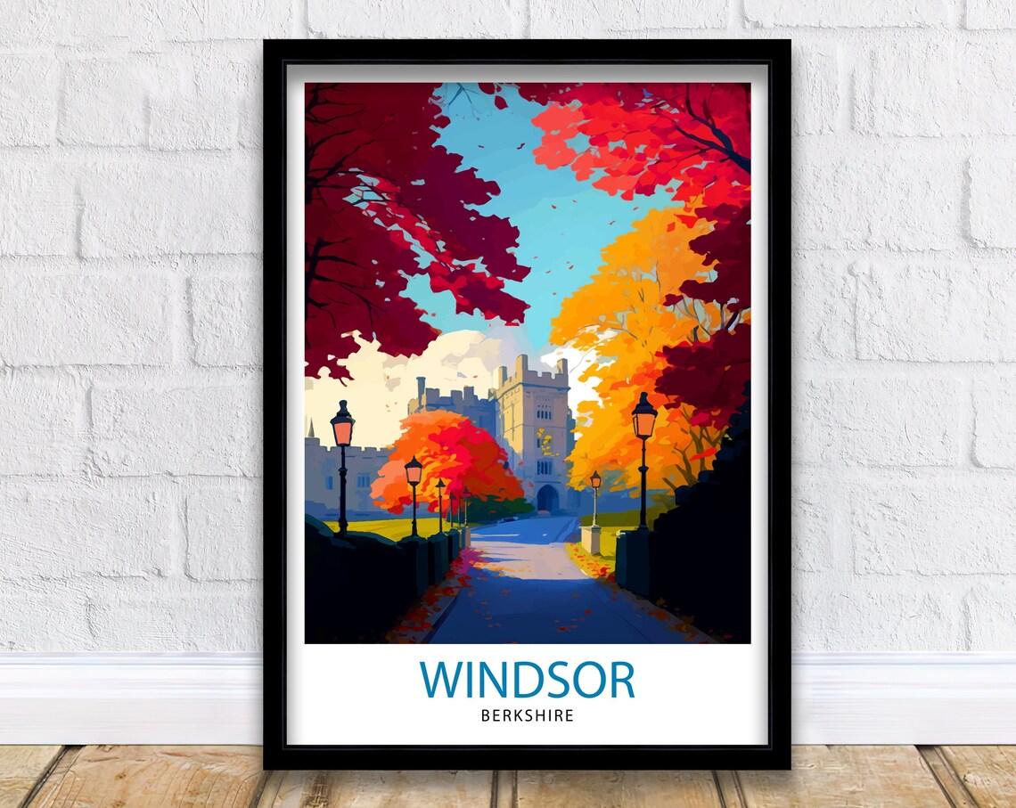 Windsor Berkshire Travel Poster, Home Decor