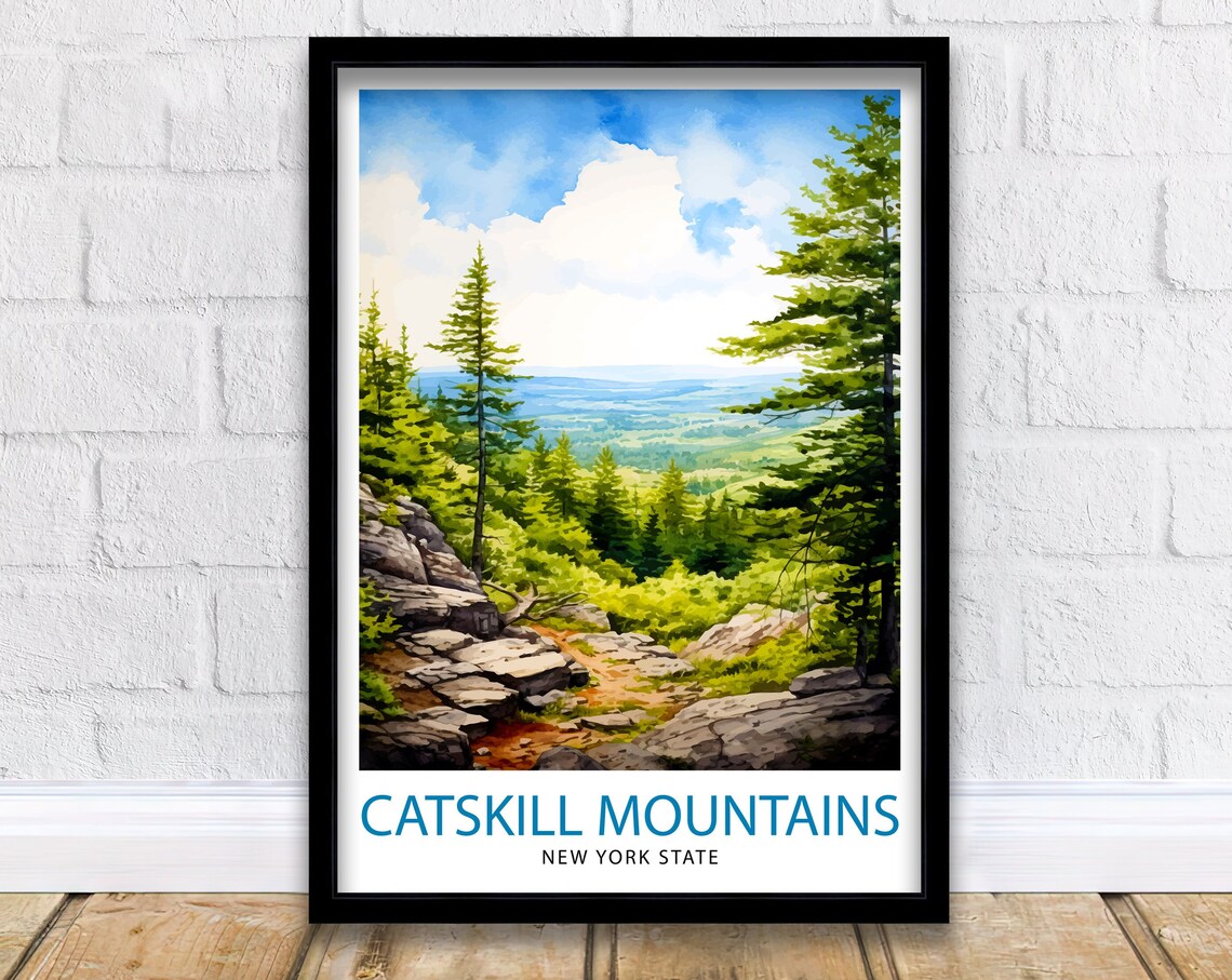 Catskill Mountains New York State Travel Poster