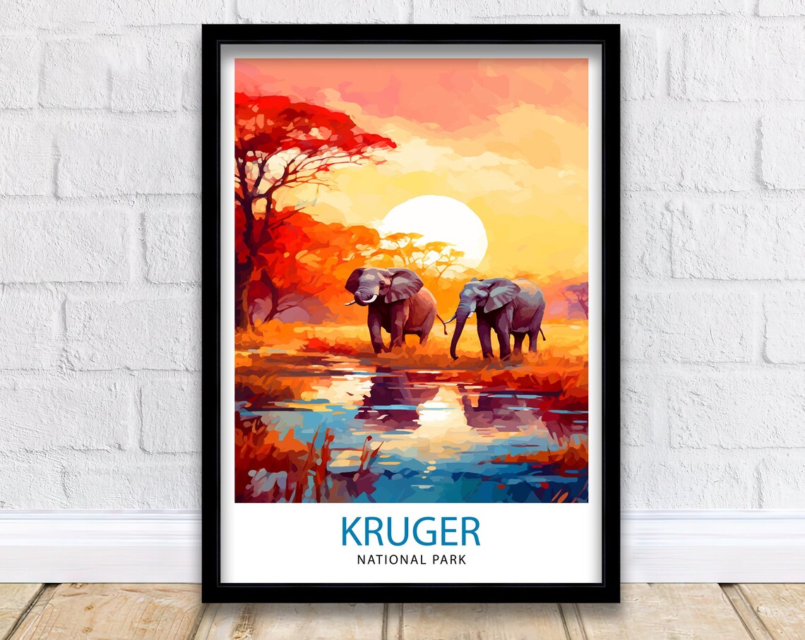 Kruger National Park Home Dcor Travel Poster