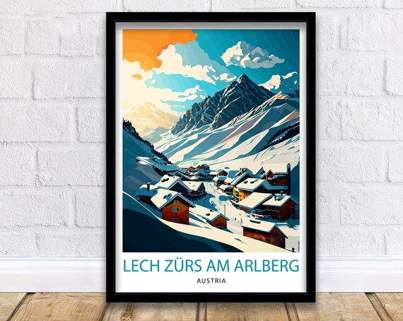 Lech Zurs Am Arlberg Austria Travel Poster