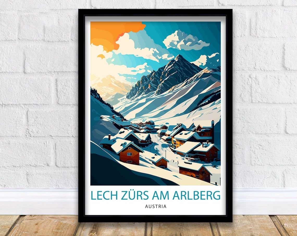 Lech Zurs Am Arlberg Austria Travel Poster