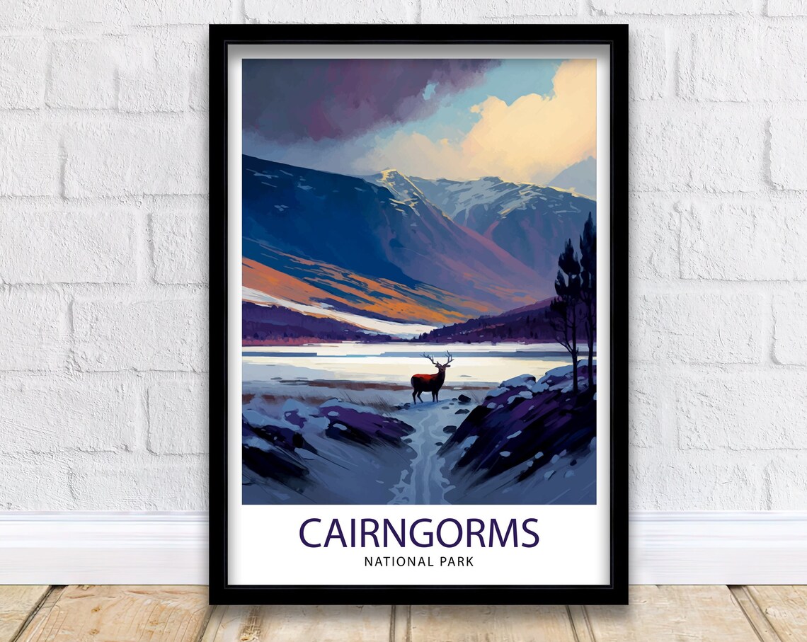 Cairngorms National Park Scottish Highlands Poster