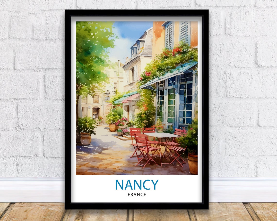 Nancy France Travel Print Nancy Wall Decor Nancy Poster France Travel Prints Nancy Art Print Nancy Illustration Nancy Wall Art France Print