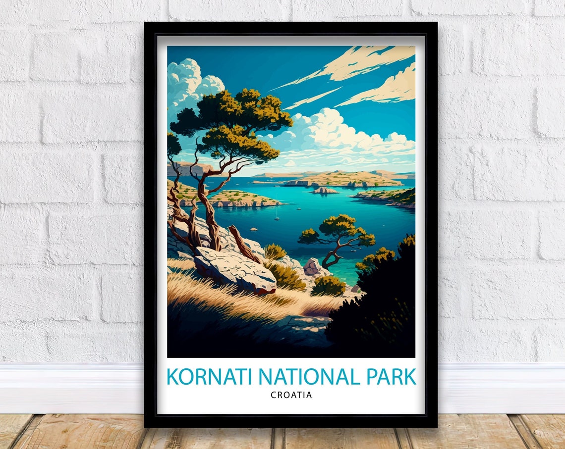 National Park Kornati Croatia Travel Print Kornati Wall Art Kornati Home Decor Croatia Travel Poster Gift For Croatia Lovers Kornati