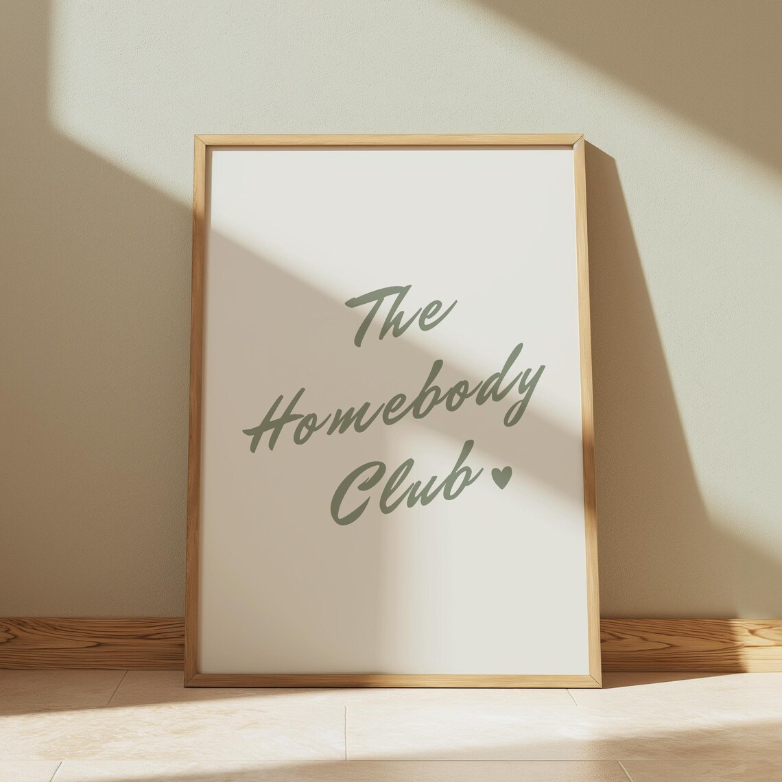 The Homebody Club Neutral Minimalist Wall Art Print - Image 2