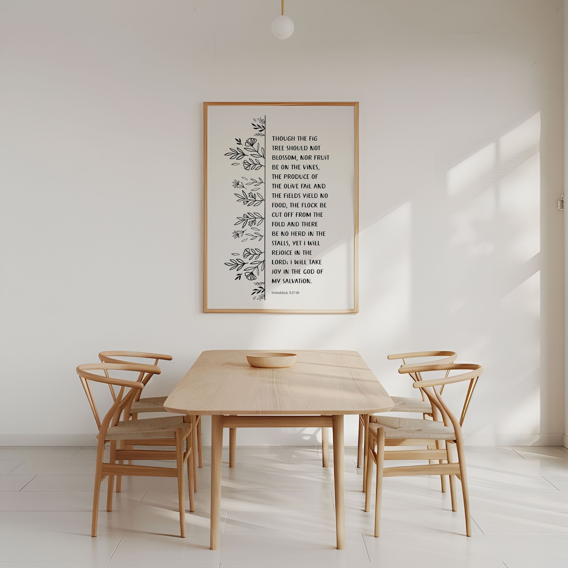Habakkuk 3 Floral Bible Verse, Women Of Faith Art Print - Image 5