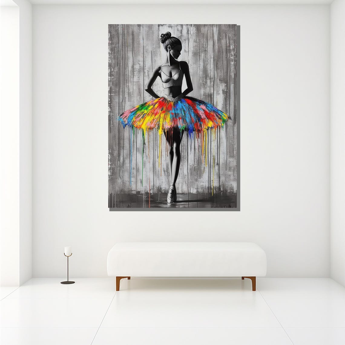 Colorful Ballet Dancer Painting Modern Wall Art For Home Decor Unique Art Gift - Image 2