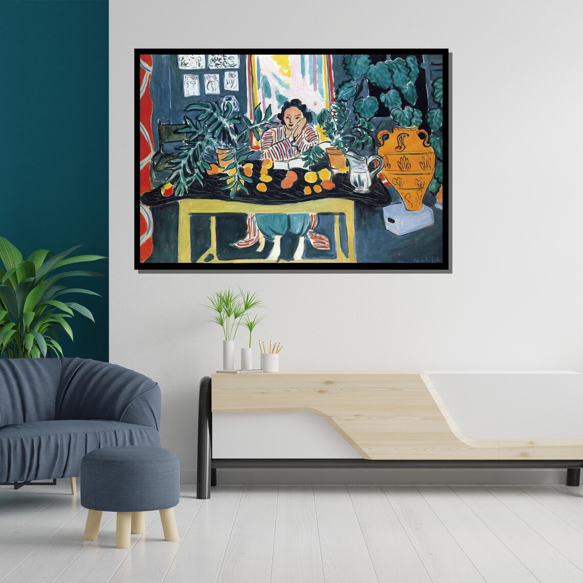 Henri Matisse Woman Reading Fauvist Colorful Interior Art Poster - Image 5