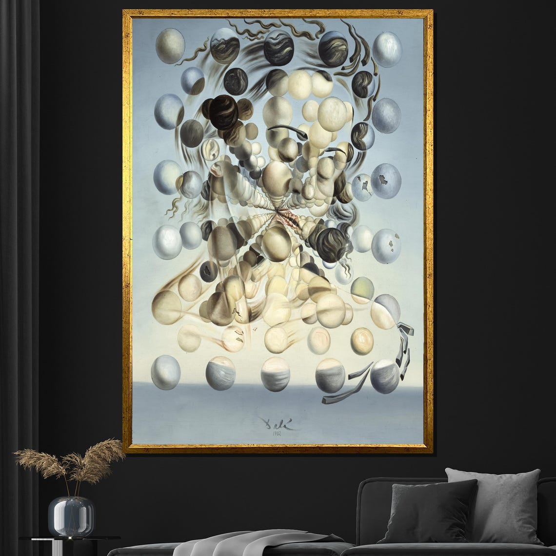Salvador Dali Galatea Of The Spheres Floating Orbs Surreal Poster
