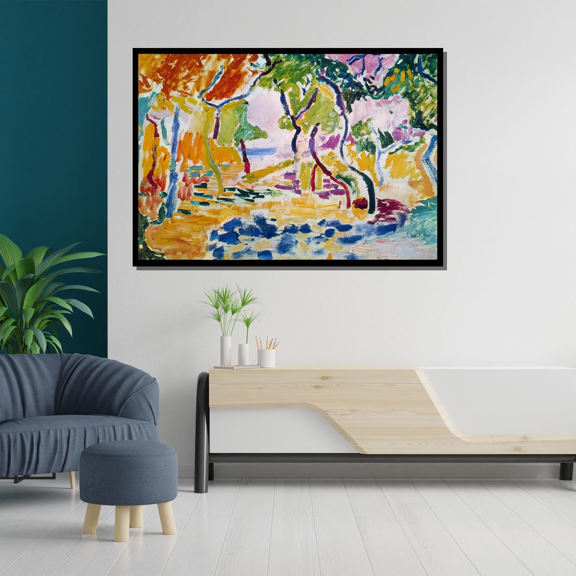 Henri Matisse Landscape At Collioure Fauvist Colorful Trees Poster - Image 5