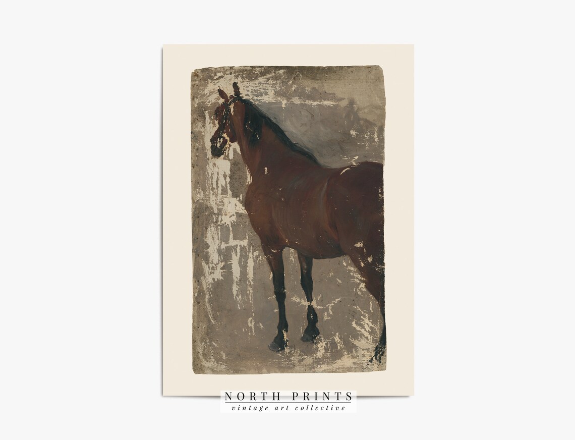 Vintage Horse Rustic Farmhouse Wall Art Print - Image 4