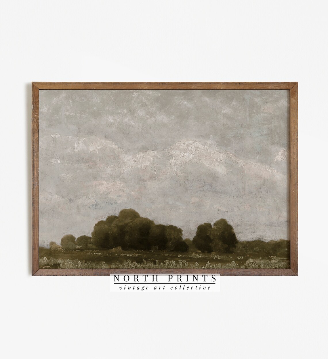 Country Landscape Oil Painting Wall Art Print