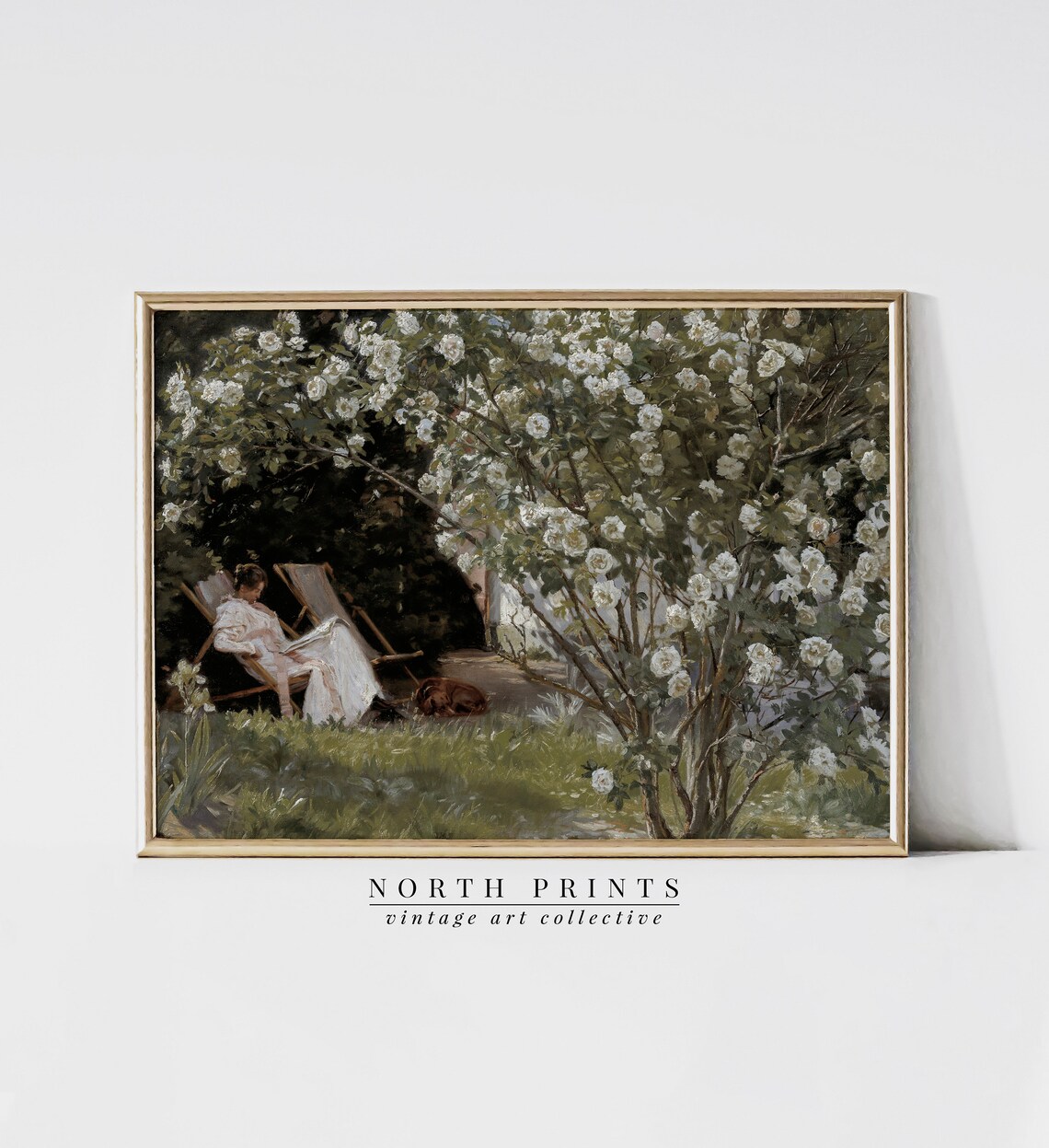 French Country Garden Bedroom Wall Art Print