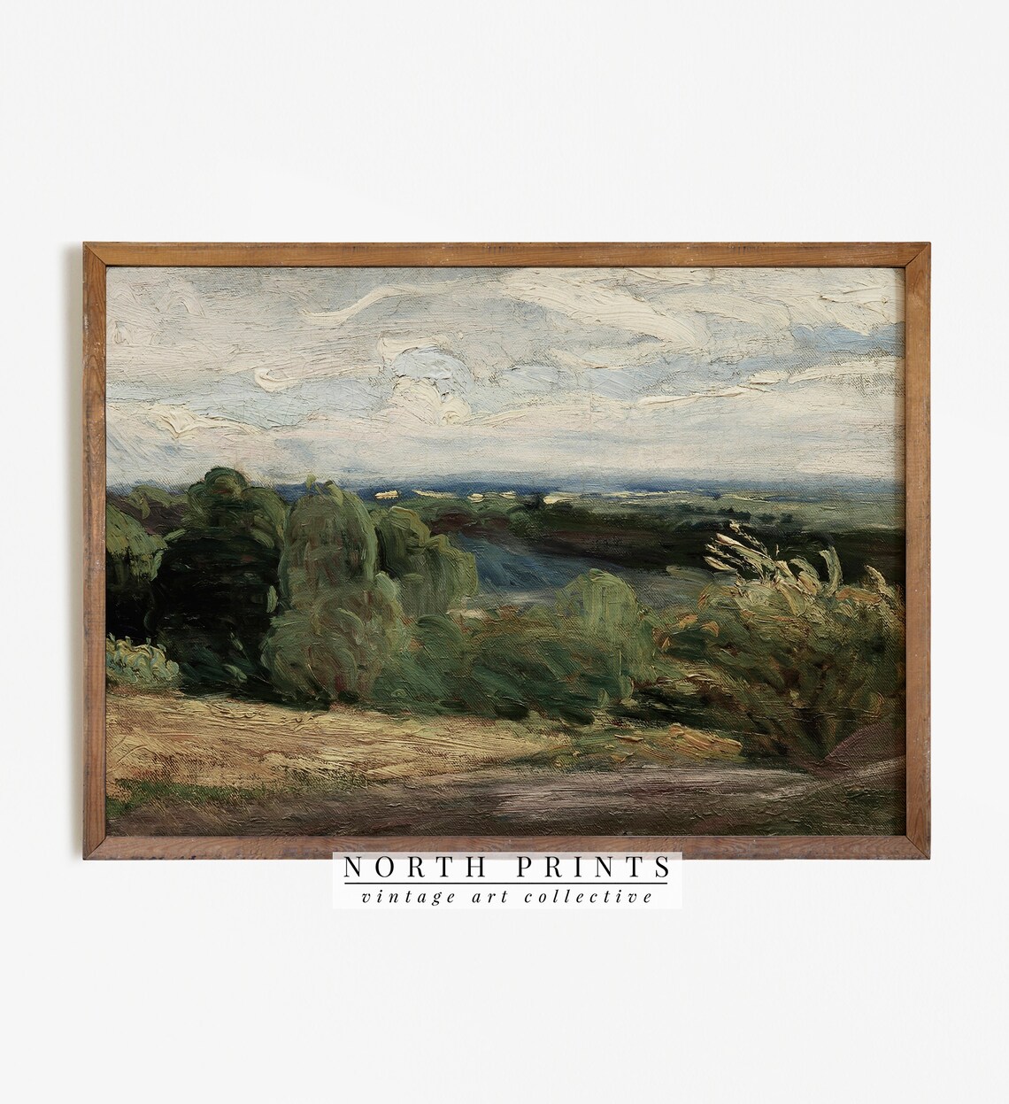 Vintage Country Scenery Landscape Art Print