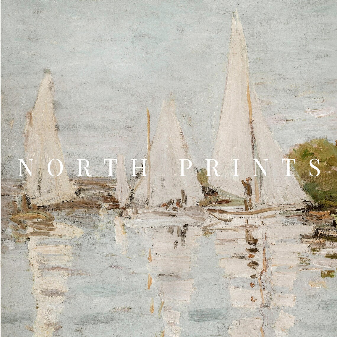 Sailboat Painting Nautical Lake House Art Print - Image 3