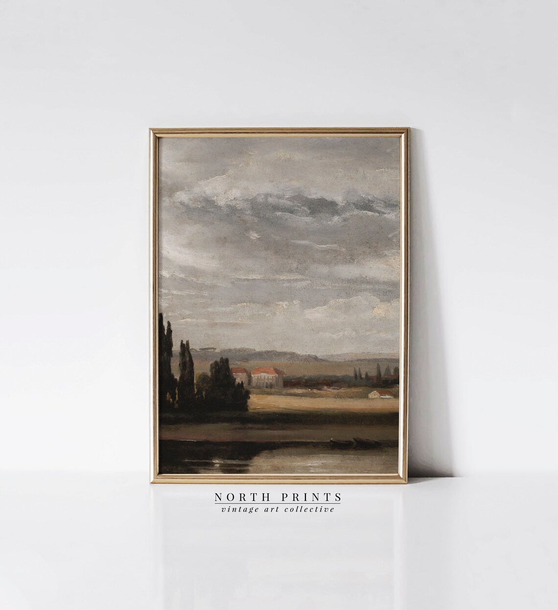 European Landscape Vintage Moody Art Print
