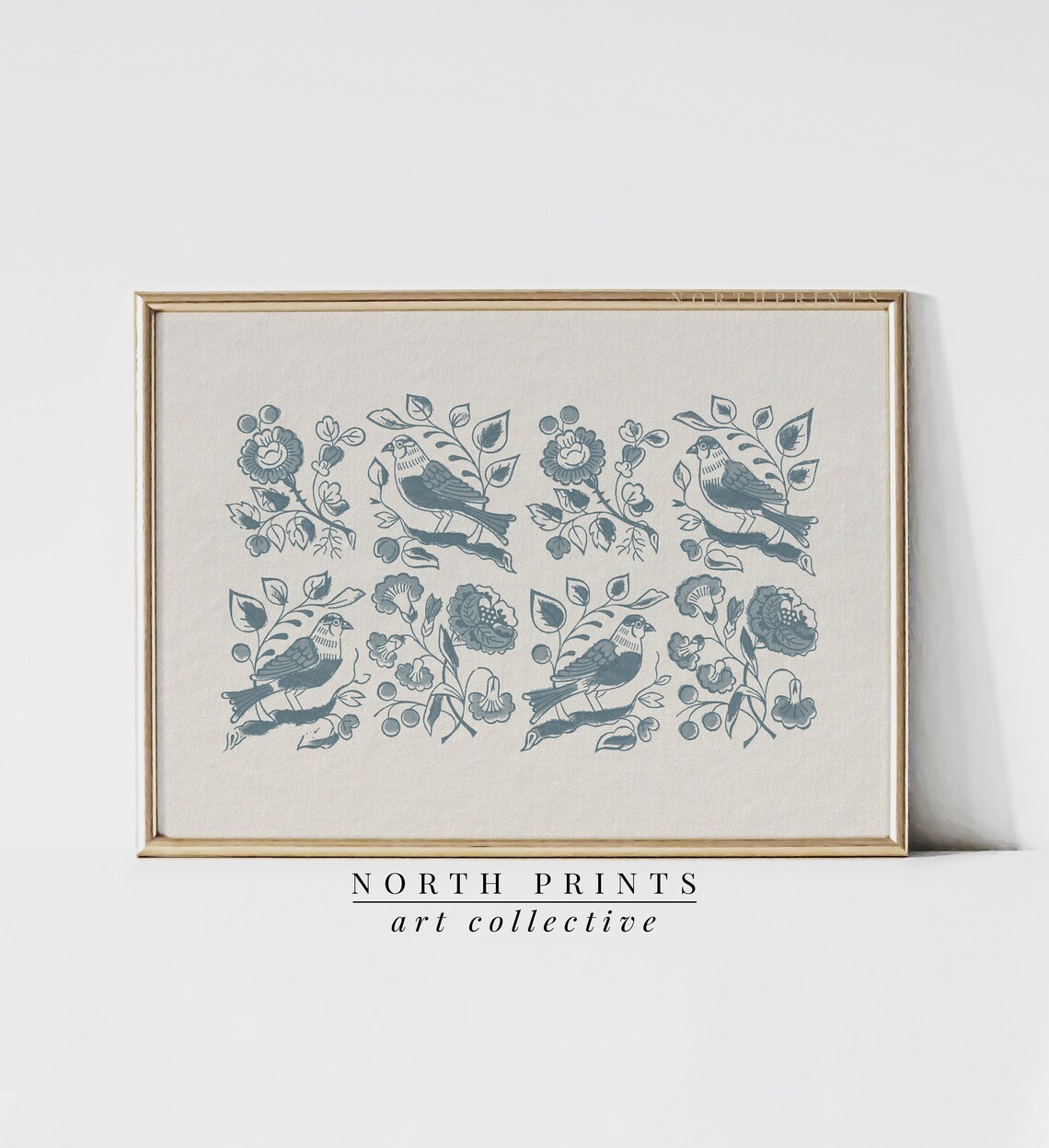 Blue Birds Nursery Art, Kids Room Decor Print - Image 3