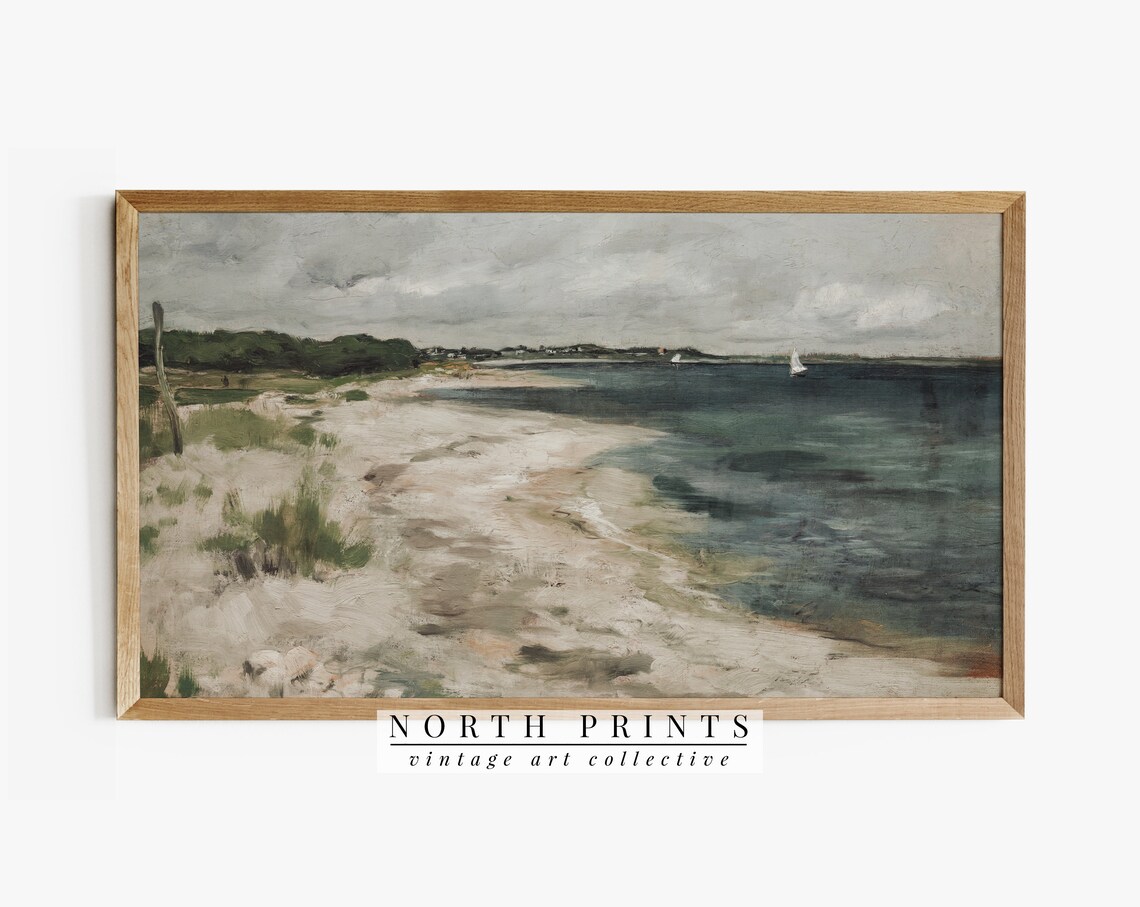 Vintage Coastal Rustic Painting Art Print