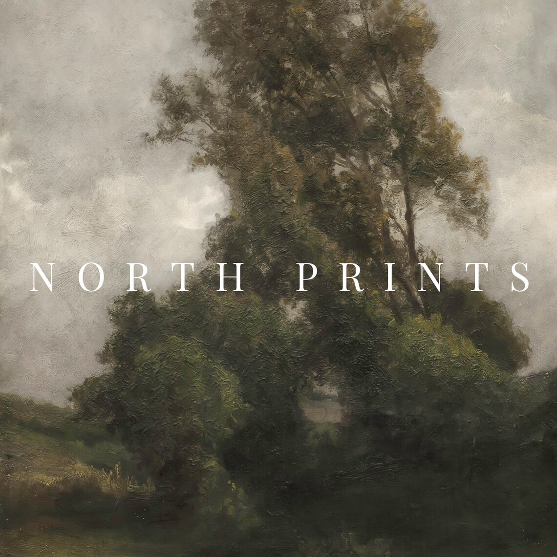Moody Vintage Summer Countryside Art Print - Image 3
