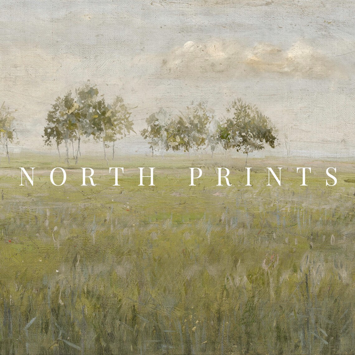 Spring Landscape Vintage Painting Art Print - Image 2
