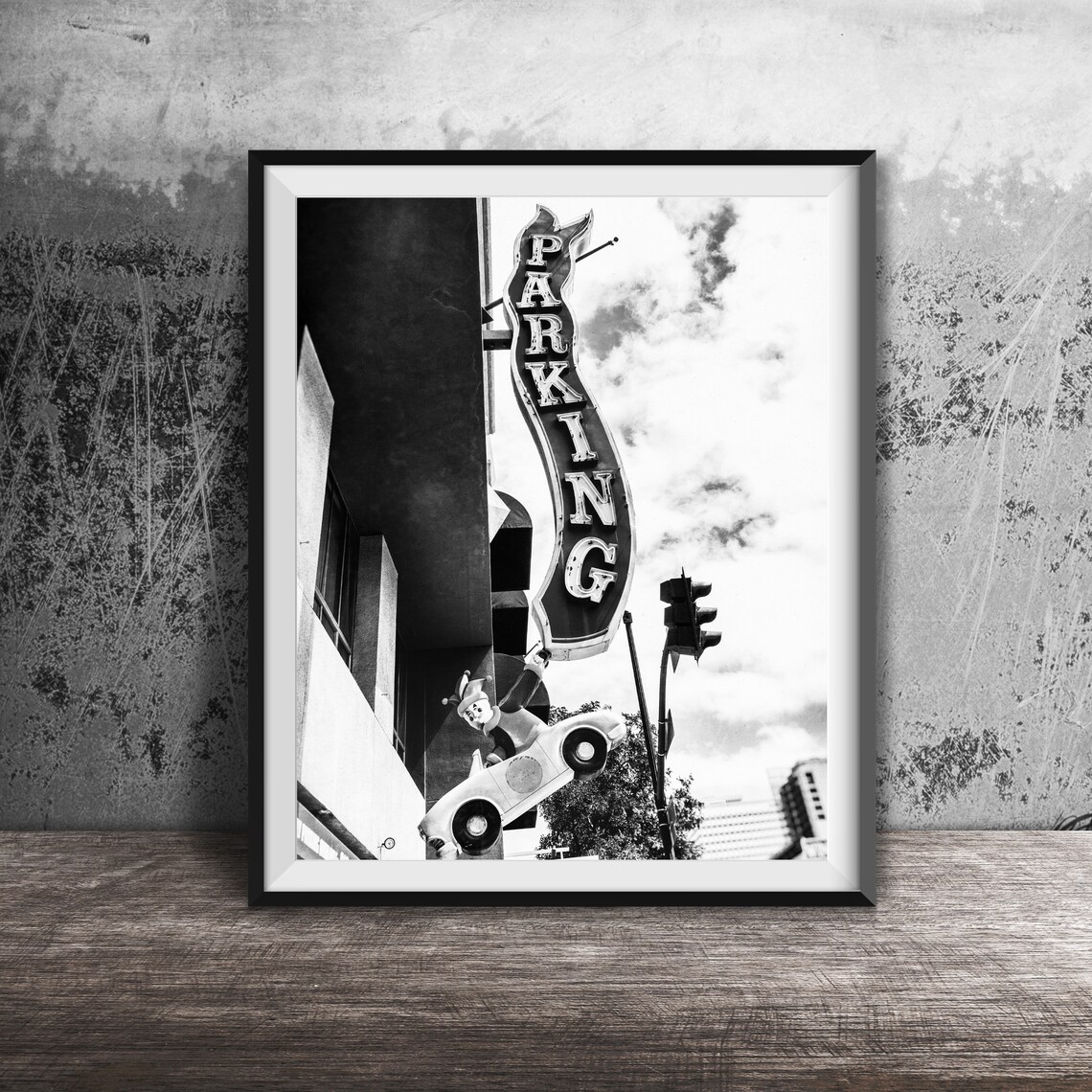 Clown Car Parking Vintage Photo Sign Art Print - Image 2